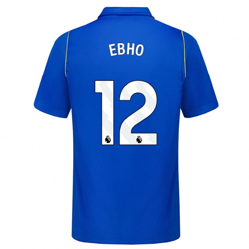 DanxenキッズRiley Ebho#12ブルー イエローホームシャツ2026/27ジャージーユニフォーム