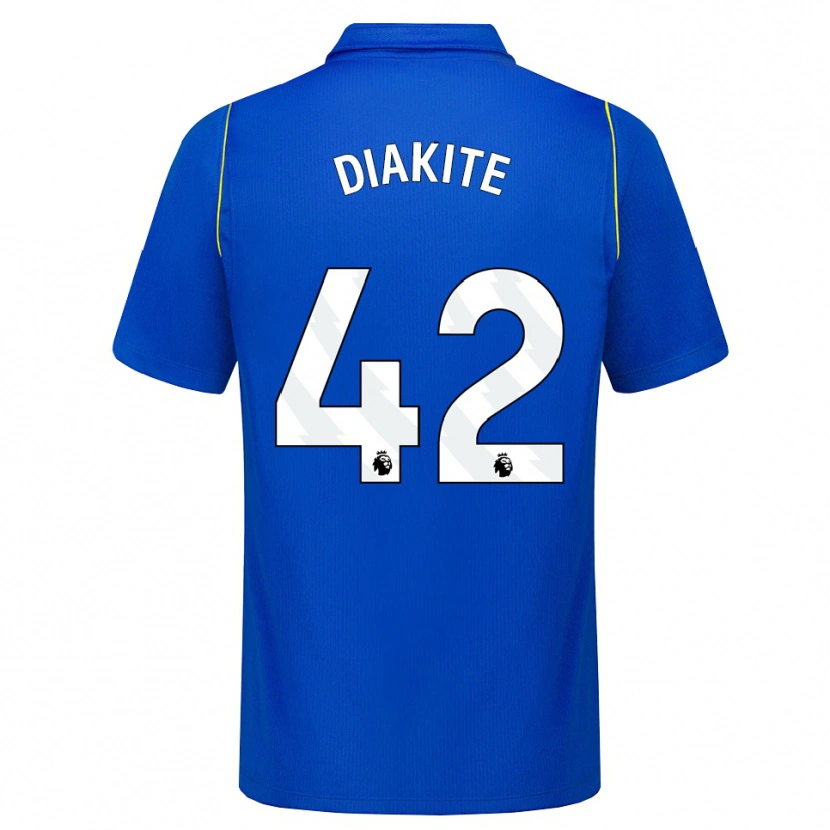 DanxenキッズCalvin Diakite#42ブルー イエローホームシャツ2026/27ジャージーユニフォーム