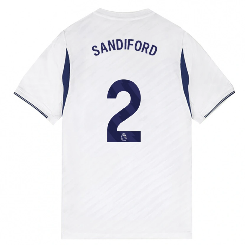 DanxenキッズOscar Sandiford#2ホワイト レッド パープルホームシャツ2026/27ジャージーユニフォーム