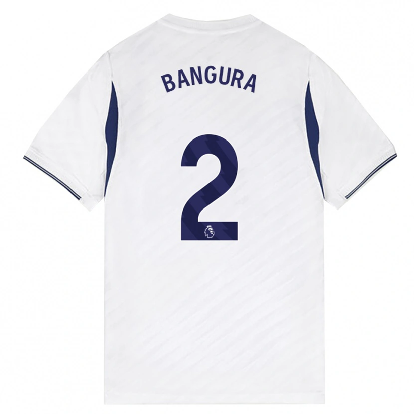 DanxenキッズSamal Bangura#2ホワイト レッド パープルホームシャツ2026/27ジャージーユニフォーム