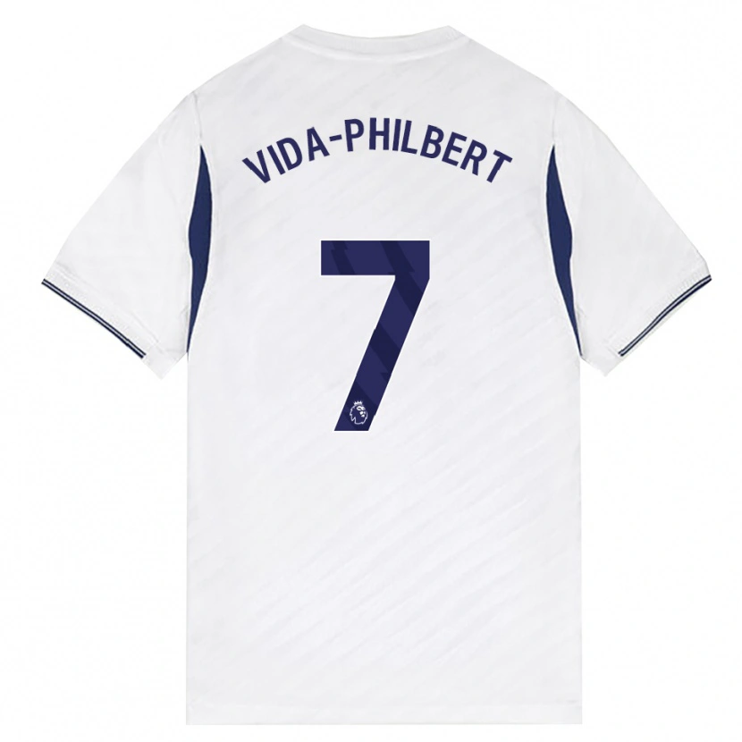 DanxenキッズJoel Philbert#7ホワイト レッド パープルホームシャツ2026/27ジャージーユニフォーム