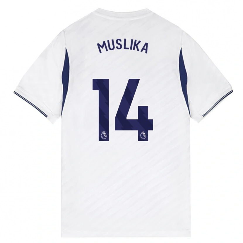 DanxenキッズArmend Muslika#14ホワイト レッド パープルホームシャツ2026/27ジャージーユニフォーム