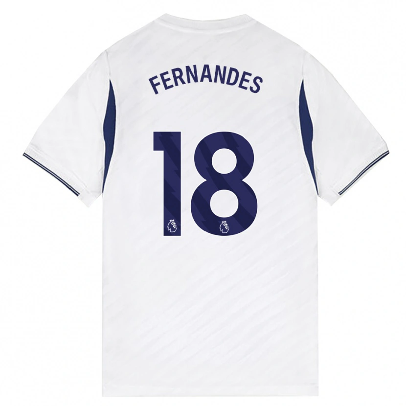 Danxenキッズマテウス・フェルナンデス#18ホワイト レッド パープルホームシャツ2026/27ジャージーユニフォーム