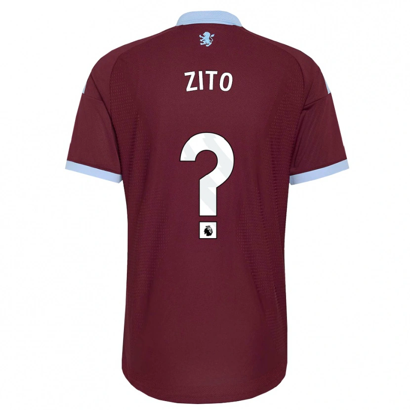 DanxenキッズPatrick Zito#0コーンフラワーブルー バーガンディホームシャツ2026/27ジャージーユニフォーム