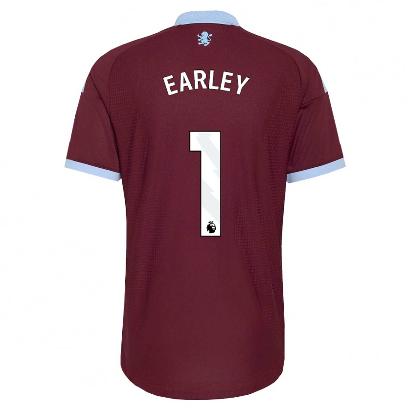 DanxenキッズBlade Earley#1コーンフラワーブルー バーガンディホームシャツ2026/27ジャージーユニフォーム