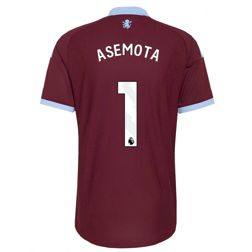 DanxenキッズOwen Asemota#1コーンフラワーブルー バーガンディホームシャツ2026/27ジャージーユニフォーム