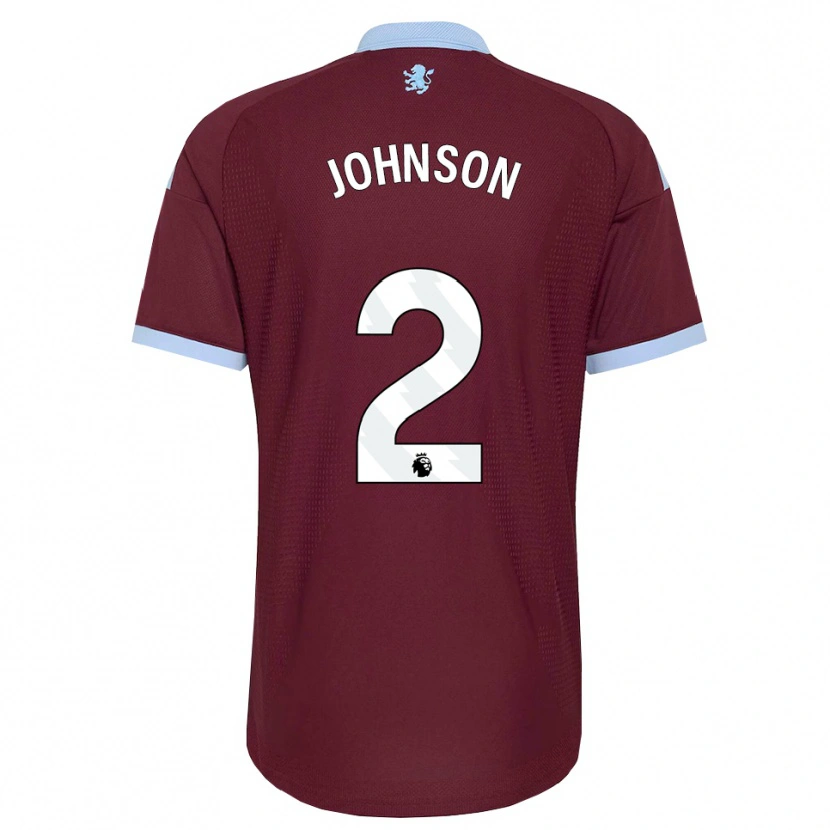 DanxenキッズOscar Johnson#2コーンフラワーブルー バーガンディホームシャツ2026/27ジャージーユニフォーム