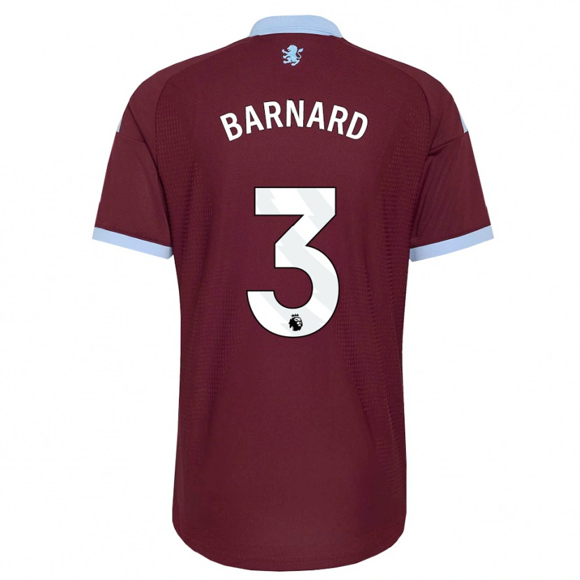 DanxenキッズFinlay Barnard#3コーンフラワーブルー バーガンディホームシャツ2026/27ジャージーユニフォーム