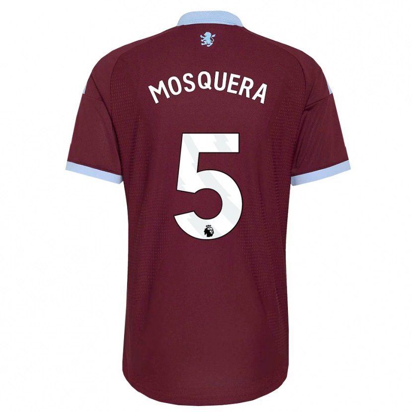 DanxenキッズYeimar Mosquera#5コーンフラワーブルー バーガンディホームシャツ2026/27ジャージーユニフォーム