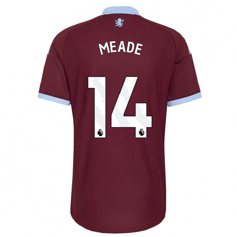 DanxenキッズMarkie Meade#14コーンフラワーブルー バーガンディホームシャツ2026/27ジャージーユニフォーム