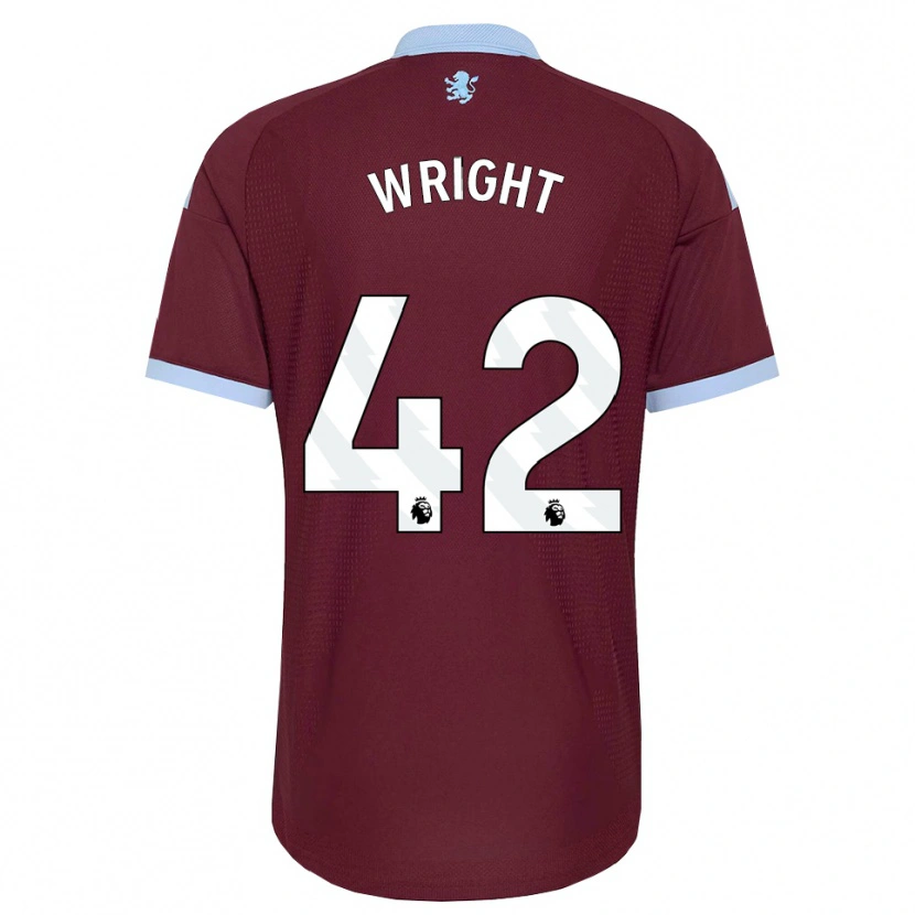 DanxenキッズJames Wright#42コーンフラワーブルー バーガンディホームシャツ2026/27ジャージーユニフォーム