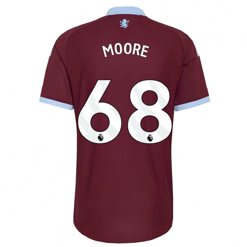 DanxenキッズKobei Moore#68コーンフラワーブルー バーガンディホームシャツ2026/27ジャージーユニフォーム