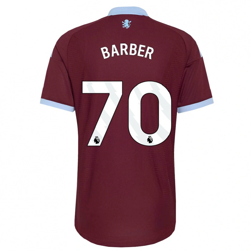 DanxenキッズJayden Barber#70コーンフラワーブルー バーガンディホームシャツ2026/27ジャージーユニフォーム