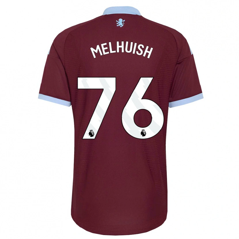 DanxenキッズLennon Melhuish#76コーンフラワーブルー バーガンディホームシャツ2026/27ジャージーユニフォーム