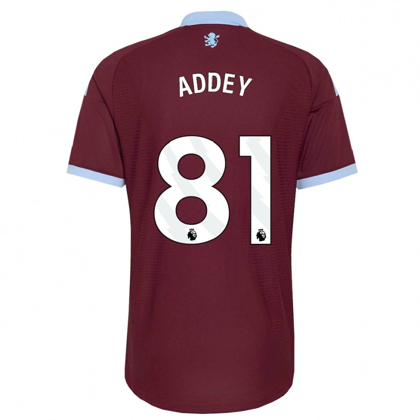 DanxenキッズFarid Addey#81コーンフラワーブルー バーガンディホームシャツ2026/27ジャージーユニフォーム