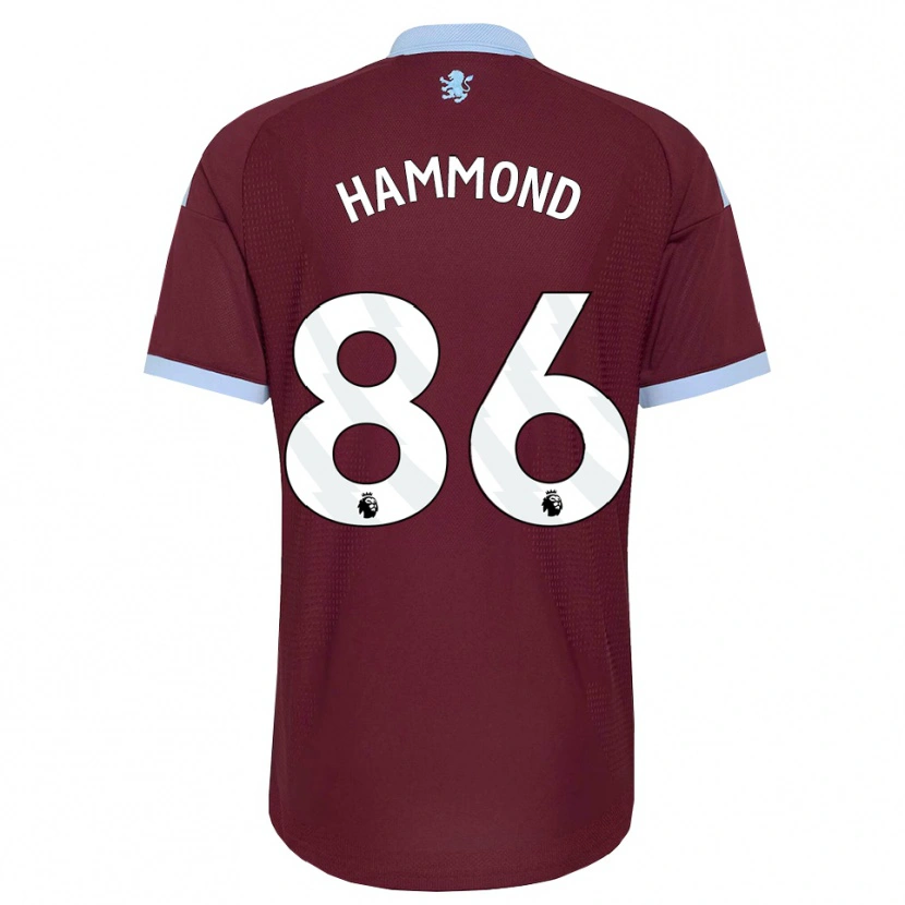 DanxenキッズRio Hammond#86コーンフラワーブルー バーガンディホームシャツ2026/27ジャージーユニフォーム