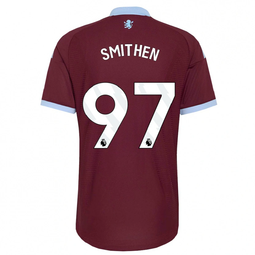DanxenキッズTay'veon Smithen#97コーンフラワーブルー バーガンディホームシャツ2026/27ジャージーユニフォーム