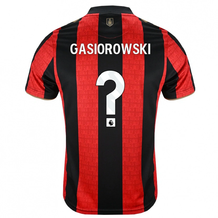 DanxenキッズMarko Gasiorowski#0ゴールデンロッド レッド ブラックホームシャツ2026/27ジャージーユニフォーム