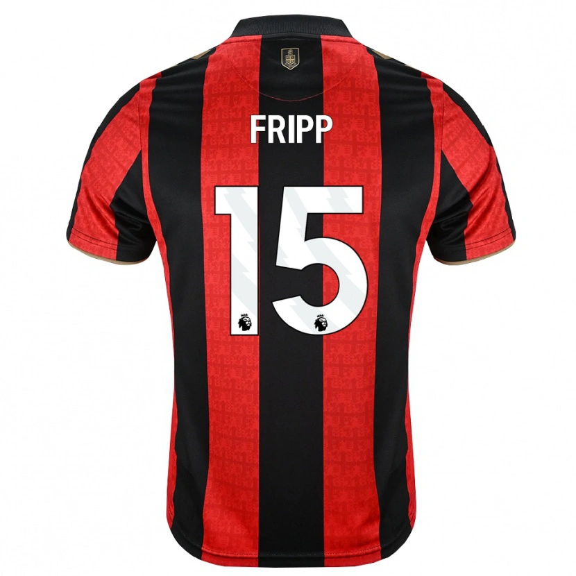 DanxenキッズKelly Fripp#15ゴールデンロッド レッド ブラックホームシャツ2026/27ジャージーユニフォーム