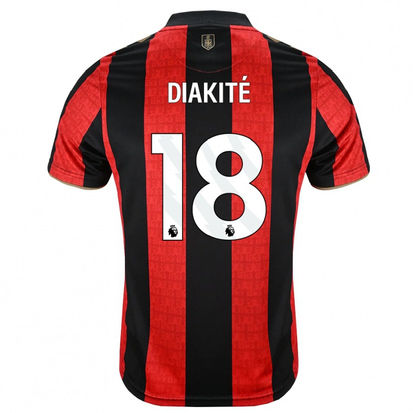 Danxenキッズバフォーデ ダイカイト#18ゴールデンロッド レッド ブラックホームシャツ2026/27ジャージーユニフォーム
