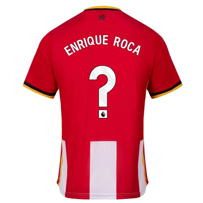 DanxenキッズEnrique Roca#0イエロー ブラック レッドホームシャツ2026/27ジャージーユニフォーム