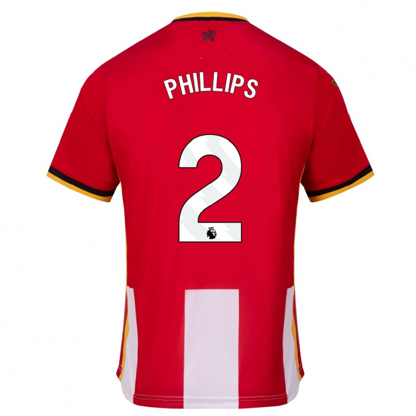 DanxenキッズMaddie Phillips#2イエロー ブラック レッドホームシャツ2026/27ジャージーユニフォーム