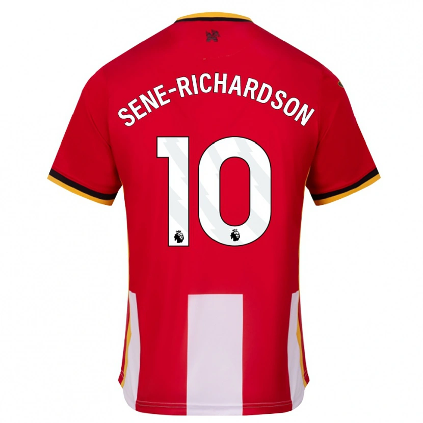 DanxenキッズSam Sene-Richardson#10イエロー ブラック レッドホームシャツ2026/27ジャージーユニフォーム