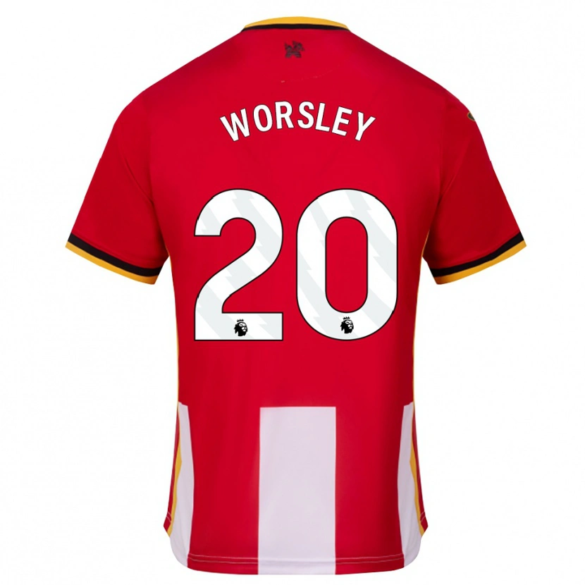 DanxenキッズFreya Worsley#20イエロー ブラック レッドホームシャツ2026/27ジャージーユニフォーム