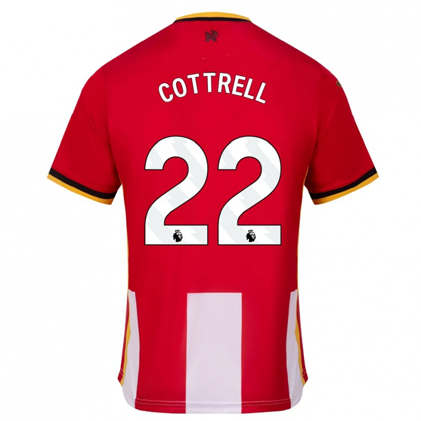 DanxenキッズEleonora Cottrell#22イエロー ブラック レッドホームシャツ2026/27ジャージーユニフォーム