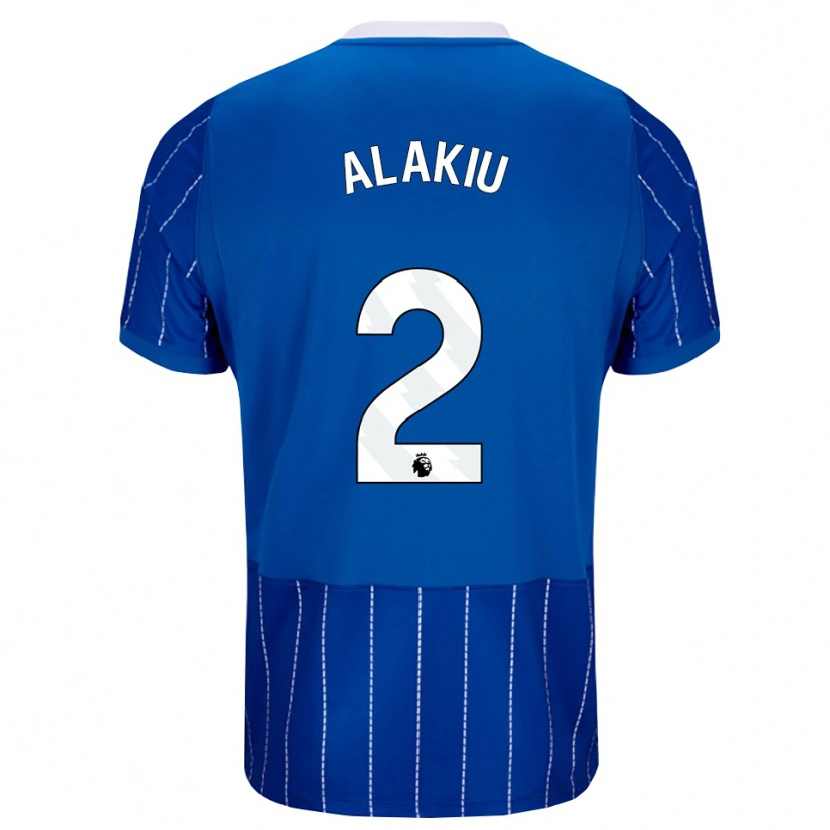 DanxenキッズIsaiah Alakiu#2ミディアムブルー ホワイトホームシャツ2026/27ジャージーユニフォーム