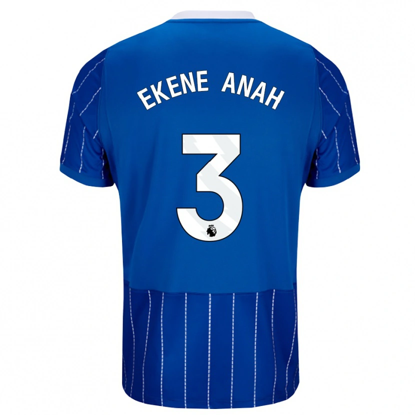 DanxenキッズCristiano Ekene Anah#3ミディアムブルー ホワイトホームシャツ2026/27ジャージーユニフォーム