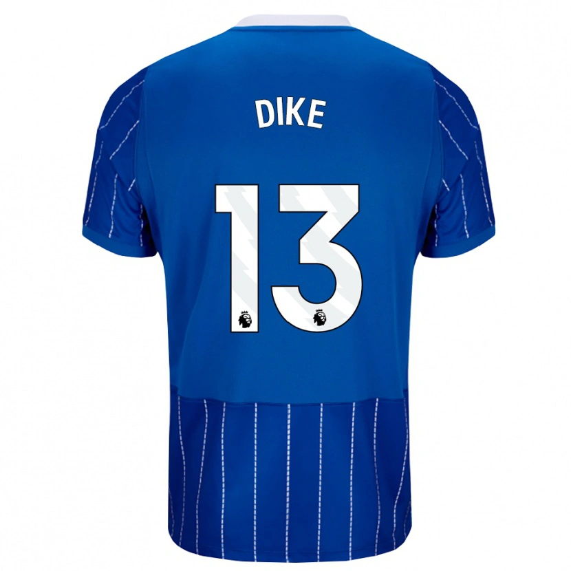 DanxenキッズMichael Dike#13ミディアムブルー ホワイトホームシャツ2026/27ジャージーユニフォーム
