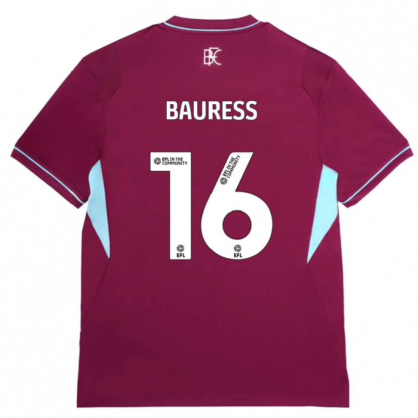 DanxenキッズJoe Bauress#16バーガンディ グリーンホームシャツ2026/27ジャージーユニフォーム