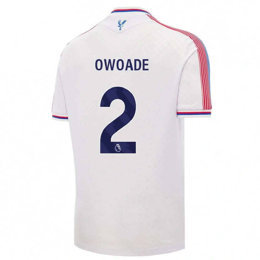 DanxenキッズDaniel Owoade#2ホワイト レッド ブルーホームシャツ2026/27ジャージーユニフォーム