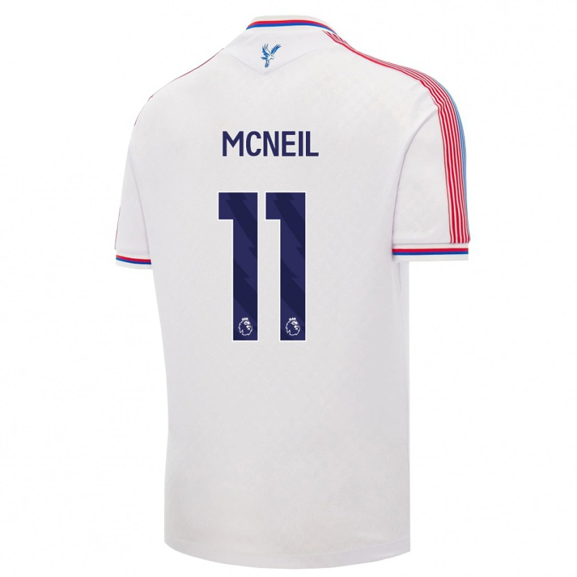Danxenキッズドワイト・マクニール#11ホワイト レッド ブルーホームシャツ2026/27ジャージーユニフォーム