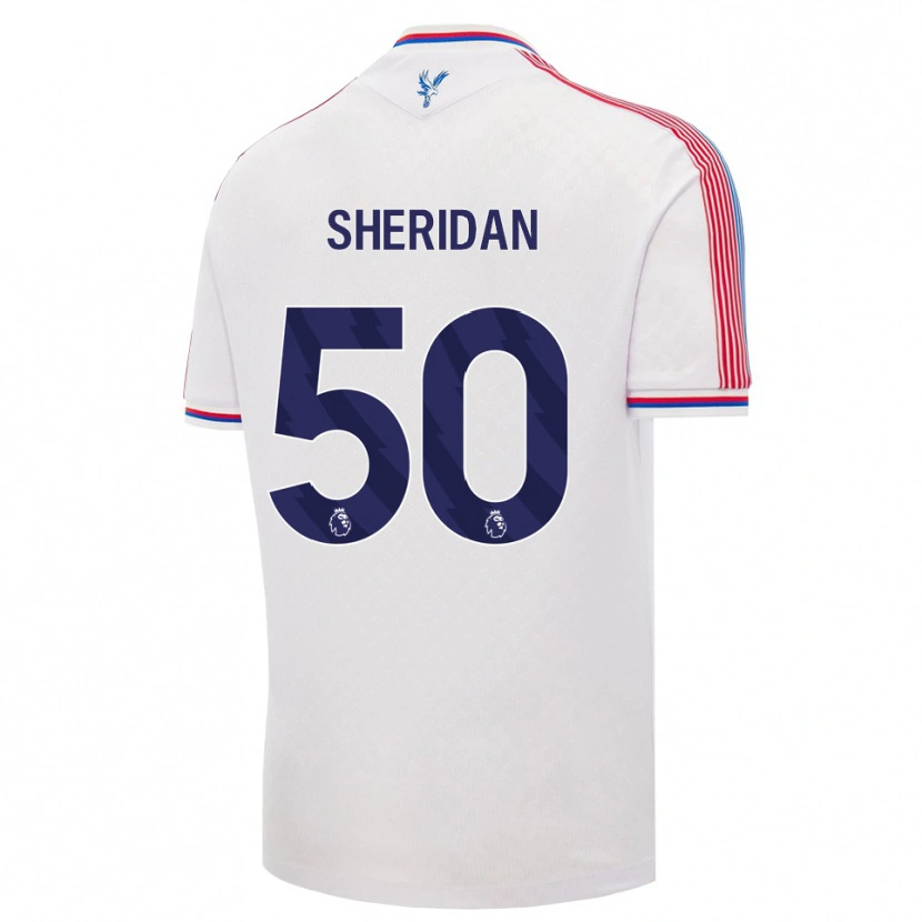 Danxenキッズジョーシェリダン#50ホワイト レッド ブルーホームシャツ2026/27ジャージーユニフォーム