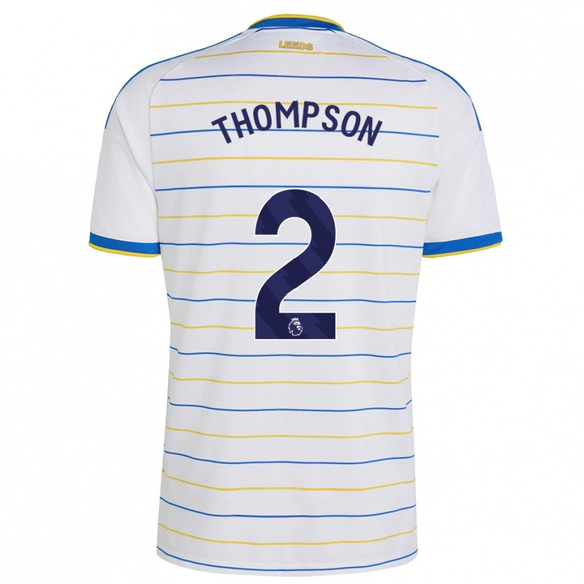 DanxenキッズAiden Thompson#2レッド イエロー ブルーホームシャツ2026/27ジャージーユニフォーム