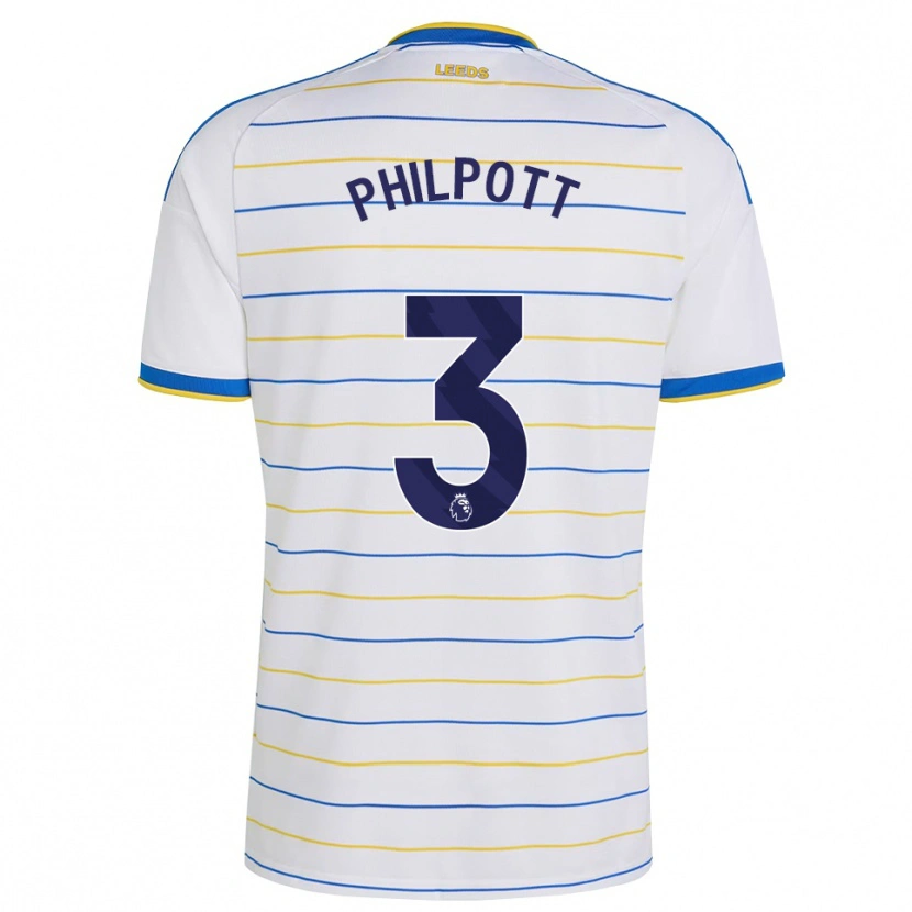 DanxenキッズLouie Philpott#3レッド イエロー ブルーホームシャツ2026/27ジャージーユニフォーム