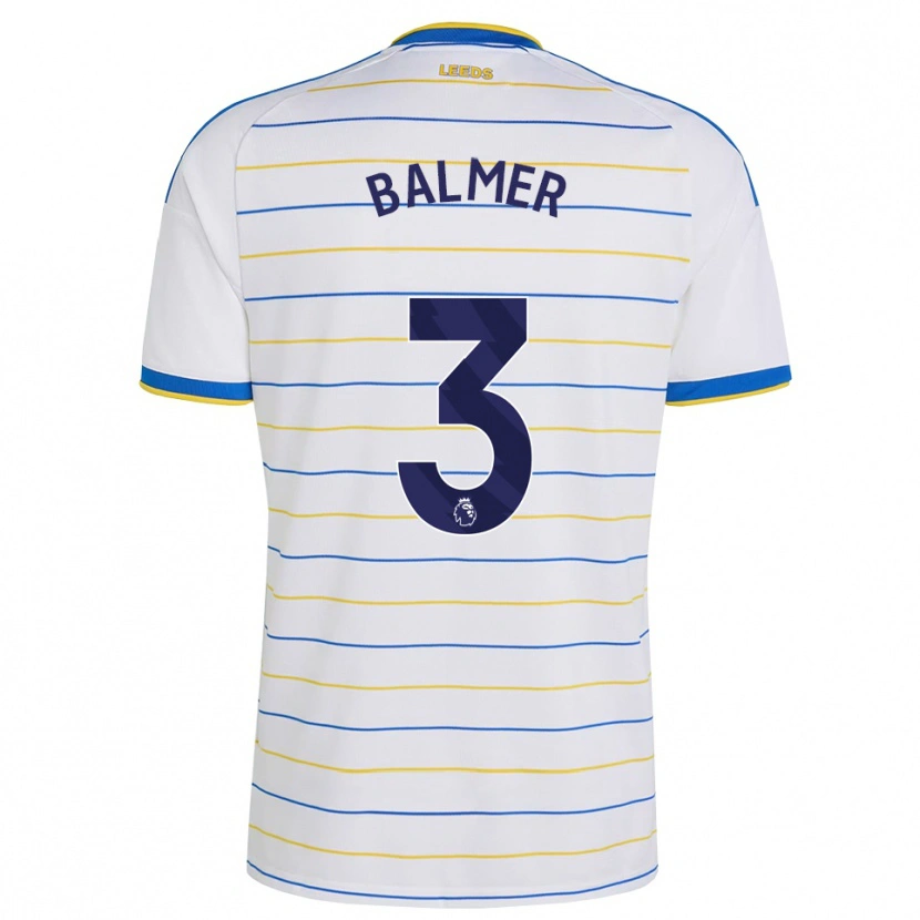 DanxenキッズLiam Balmer#3レッド イエロー ブルーホームシャツ2026/27ジャージーユニフォーム