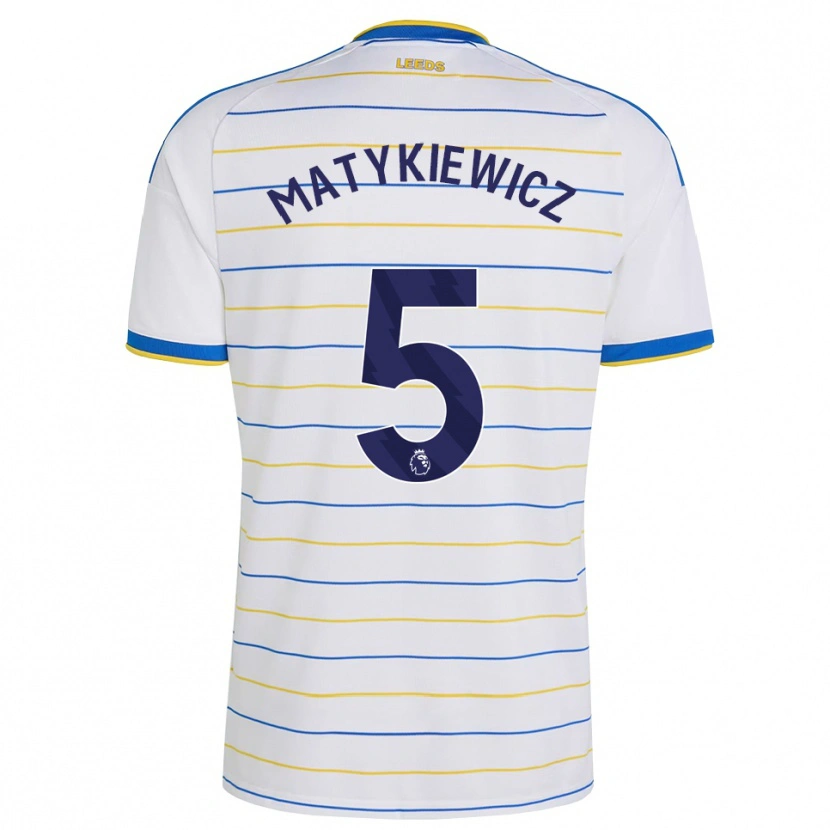 DanxenキッズLuke Matykiewicz#5レッド イエロー ブルーホームシャツ2026/27ジャージーユニフォーム