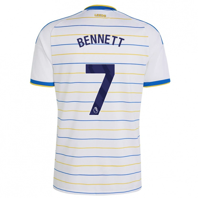 DanxenキッズOliver Bennett#7レッド イエロー ブルーホームシャツ2026/27ジャージーユニフォーム