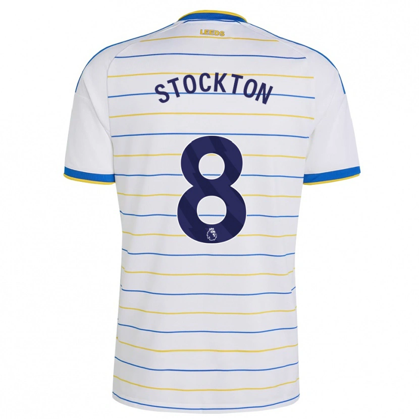 DanxenキッズTom Stockton#8レッド イエロー ブルーホームシャツ2026/27ジャージーユニフォーム