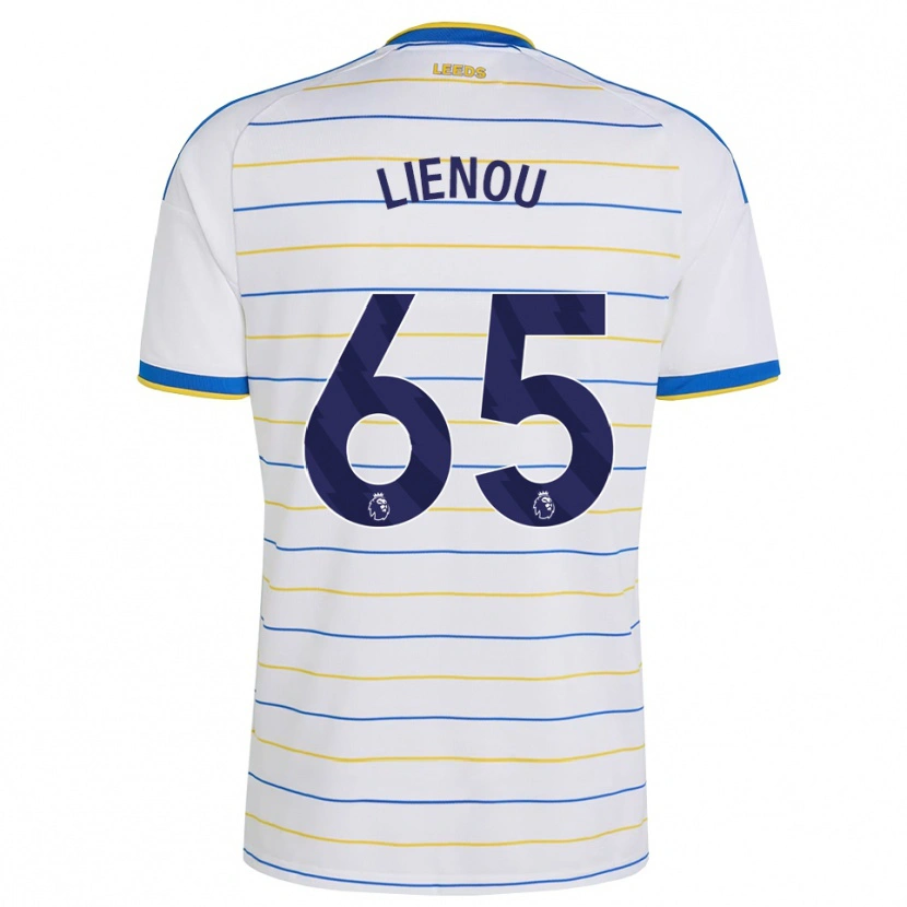 DanxenキッズJayden Lienou#65レッド イエロー ブルーホームシャツ2026/27ジャージーユニフォーム