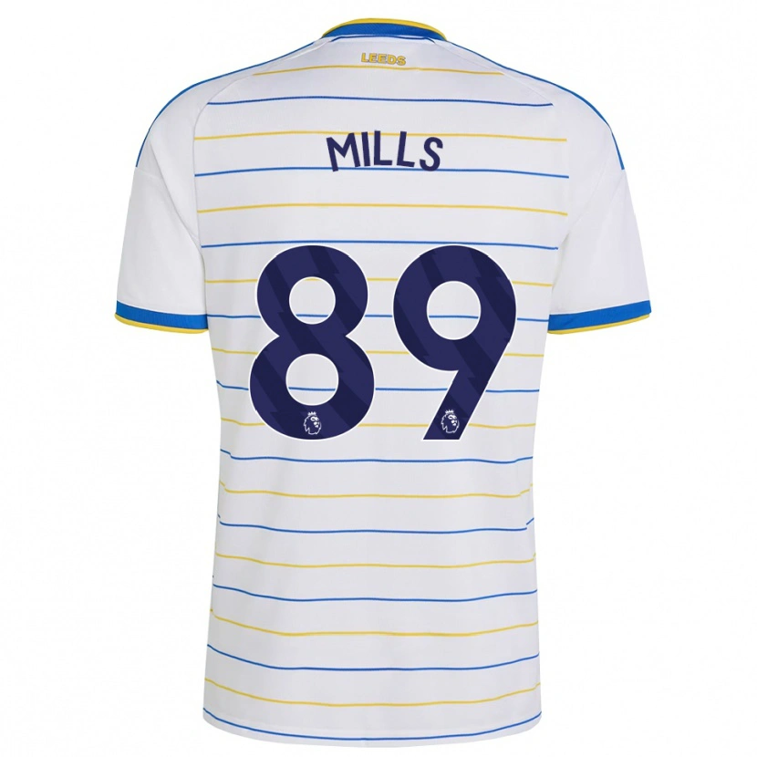 DanxenキッズCallum Mills#89レッド イエロー ブルーホームシャツ2026/27ジャージーユニフォーム