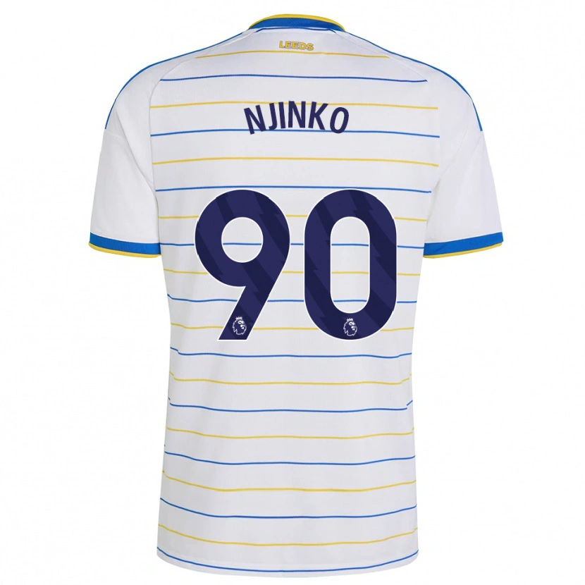 DanxenキッズCarrick Njinko#90レッド イエロー ブルーホームシャツ2026/27ジャージーユニフォーム