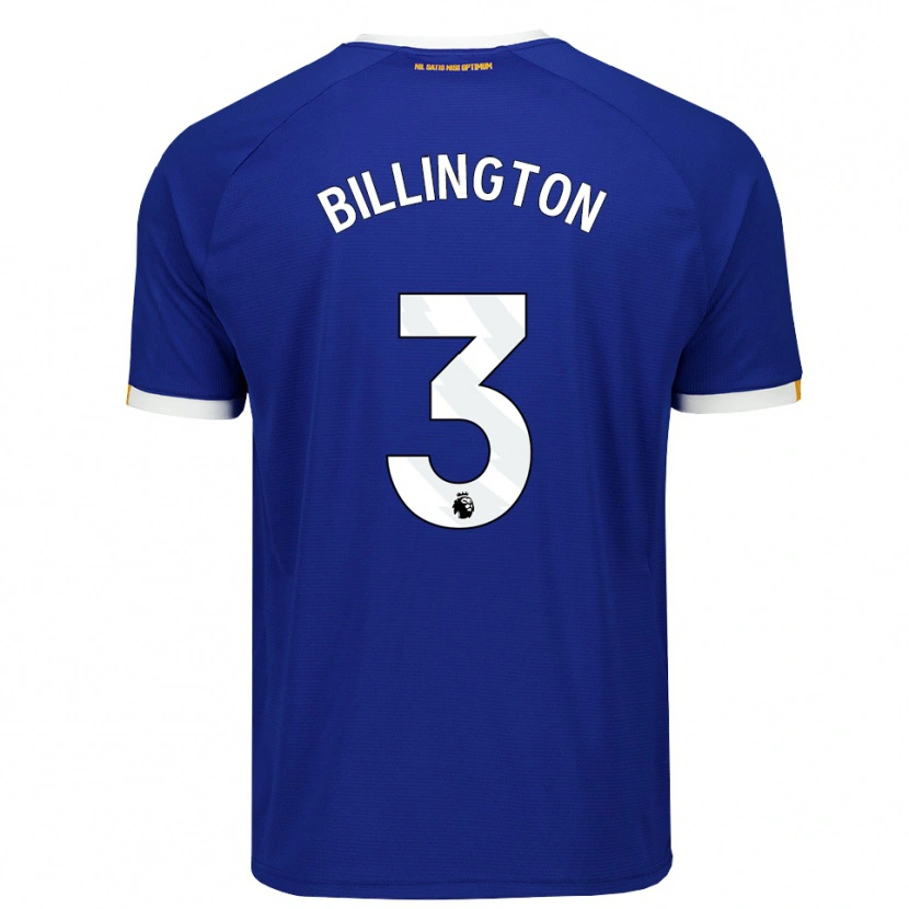 DanxenキッズHarvey Billington#3ブルー ホワイトイエローホームシャツ2026/27ジャージーユニフォーム