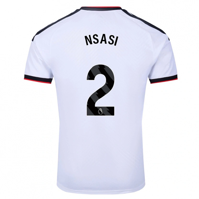 DanxenキッズEddy Nsasi#2ホワイト ブラックレッドホームシャツ2026/27ジャージーユニフォーム