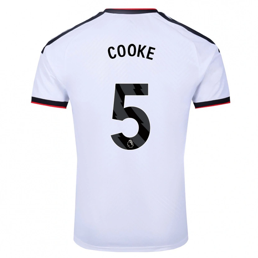 DanxenキッズLogan Cooke#5ホワイト ブラックレッドホームシャツ2026/27ジャージーユニフォーム