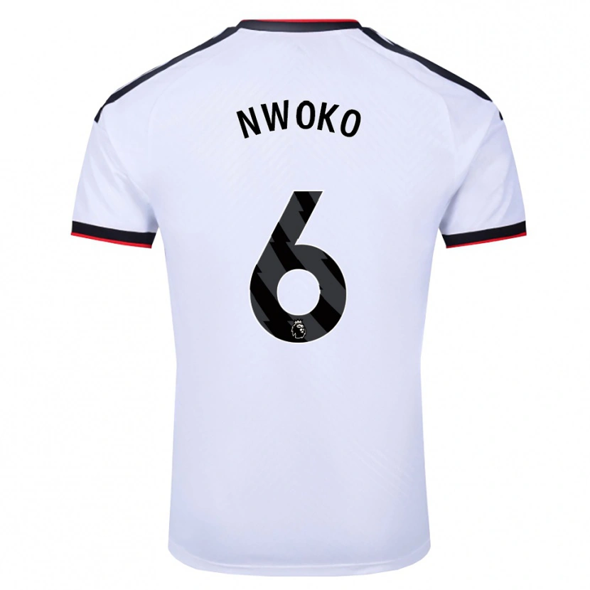 DanxenキッズChibuzo Nwoko#6ホワイト ブラックレッドホームシャツ2026/27ジャージーユニフォーム