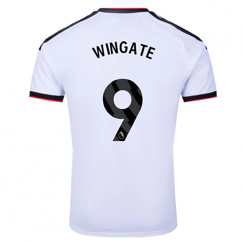 DanxenキッズTom Wingate#9ホワイト ブラックレッドホームシャツ2026/27ジャージーユニフォーム